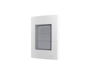 Placa IP55 com suporte 4x2 3 Postos Sleek Branco